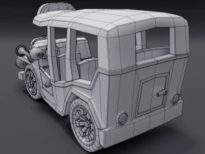 cartoon bus 3D Model