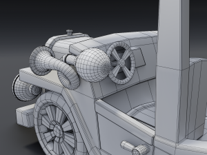 cartoon bus Modèle 3D