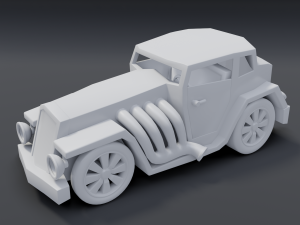 cartoon hotrod Modelo 3D