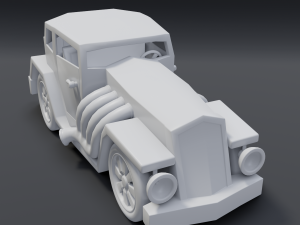 cartoon hotrod 3D Model