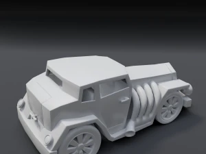 cartoon hotrod 3D Model