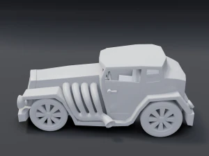 cartoon hotrod 3D Model