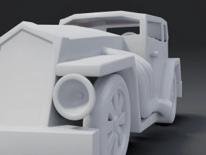 cartoon hotrod 3D Model
