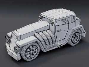 cartoon hotrod 3D Model