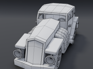 cartoon hotrod 3D Model