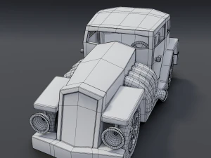cartoon hotrod 3D Model
