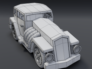 cartoon hotrod 3D Model