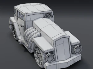 cartoon hotrod 3D Model