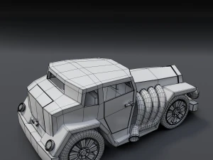 cartoon hotrod 3D Model