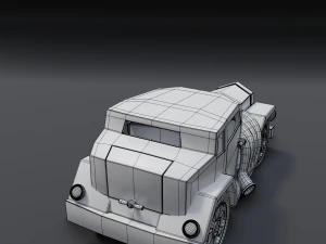 cartoon hotrod 3D Model