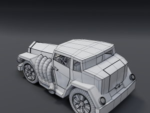 cartoon hotrod 3D Model