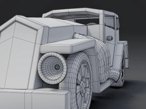 cartoon hotrod 3D Model