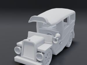 cartoon van Model 3D