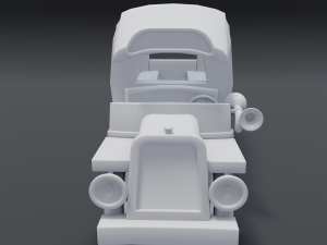 cartoon van Model 3D