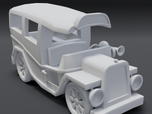 cartoon van Model 3D