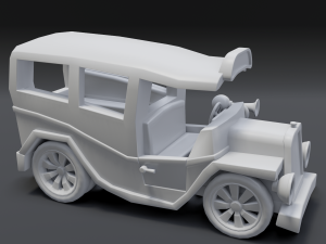 cartoon van Model 3D