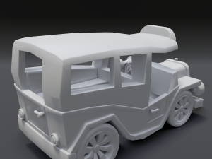 cartoon van Model 3D