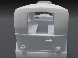 cartoon van Model 3D
