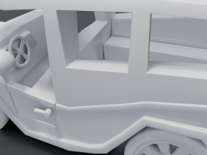 cartoon van Model 3D