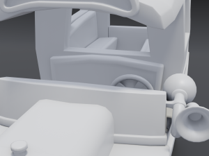 cartoon van Model 3D