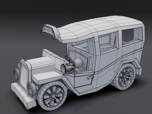 cartoon van Model 3D