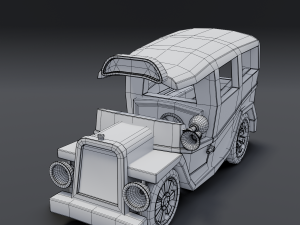 cartoon van Model 3D