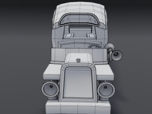 cartoon van Model 3D