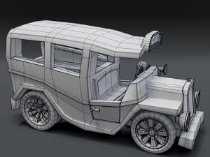 cartoon van Model 3D