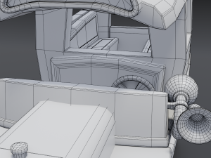 cartoon van Model 3D