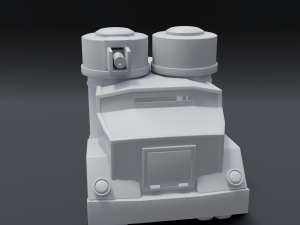 cartoon armored car Modèle 3D