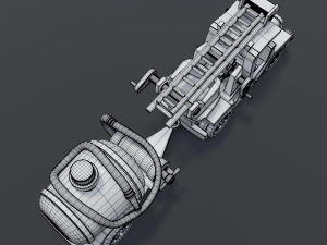 cartoon fire truck Modèle 3D