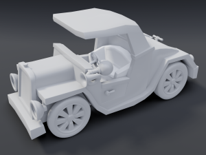 cartoon roadster Modelo 3D