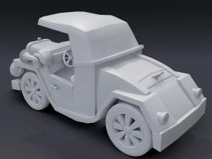 cartoon roadster Model 3D