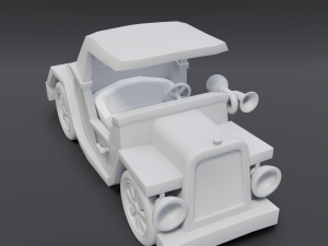 cartoon roadster Model 3D