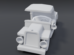 cartoon roadster Model 3D