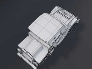 cartoon roadster Model 3D