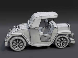 cartoon roadster Model 3D