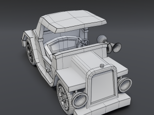 cartoon roadster Model 3D