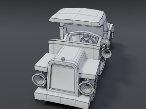 cartoon roadster Model 3D