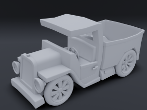 cartoon truck Modelo 3D