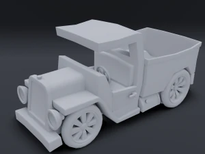 camion dei cartoni animati Modello 3D