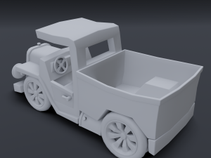 cartoon truck Modelo 3D