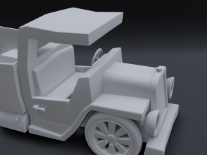 cartoon truck Modelo 3D