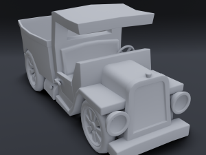 cartoon truck Modelo 3D