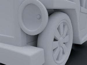 cartoon truck Modelo 3D