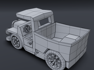 cartoon truck Modelo 3D