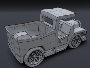 cartoon truck Modelo 3D