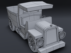 cartoon truck Modelo 3D