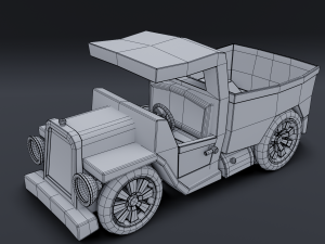 cartoon truck Modelo 3D