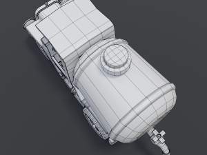 toon tank truck Modèle 3D